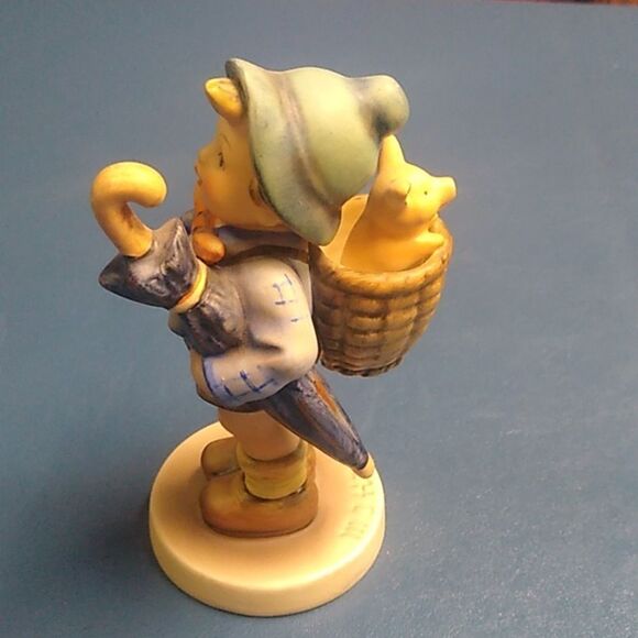 Vintage Goebel Hummel Charming Figurine with Blue and Brown Accents - Picture 2 of 6